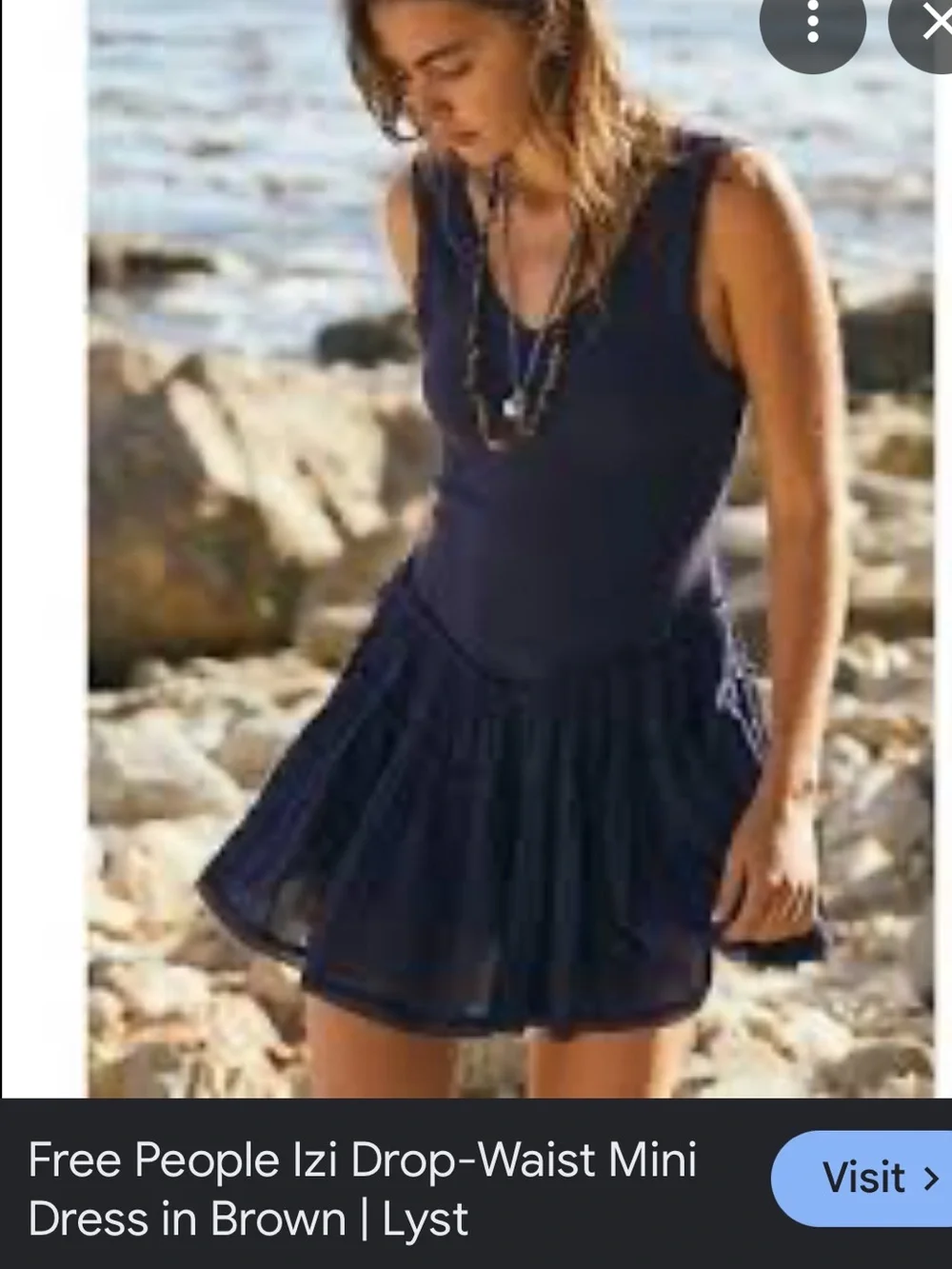 Free People Izi drop waist dress